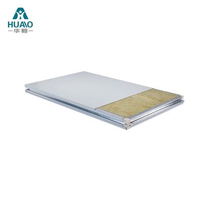kupować Ręcznie wykonany Cleanroom Rock Wool Sandwich Panel Ognioodporny 50mm 75mm 100mm grubość online manufacture